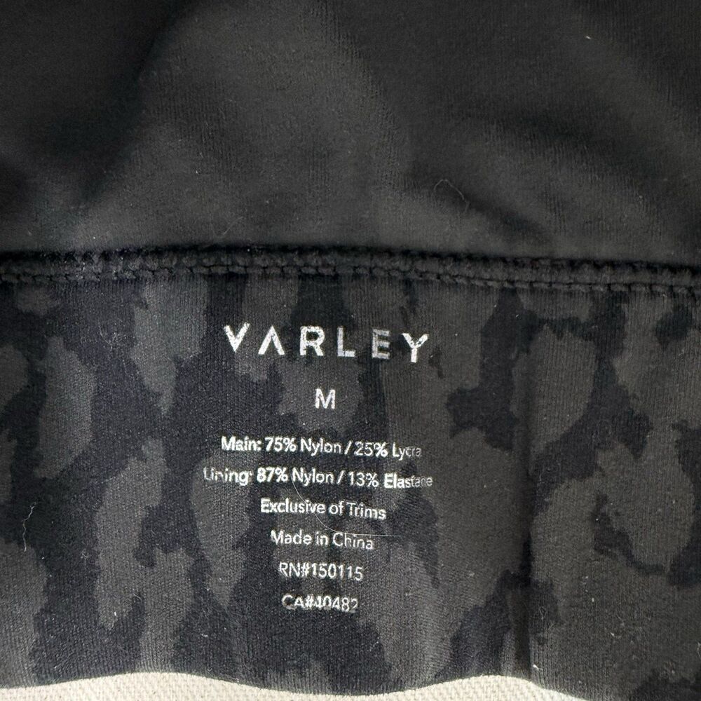 Varley Let’s Go Fay Sports Bra Front Zip Closure Colour Shan Sz Medium *No Pads - Picture 3 of 7